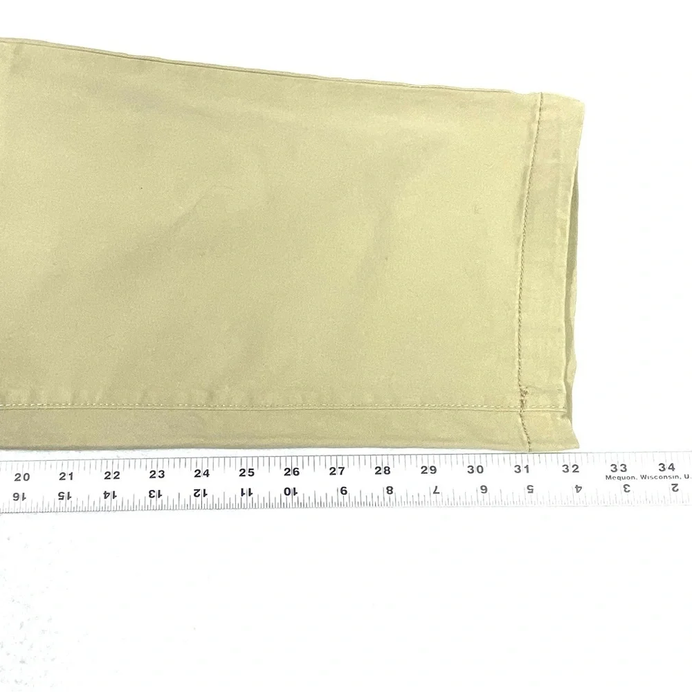 Falls Creek Chino Pants Men's 44X32 Beige Straight Leg Flat Front Stretch NWT